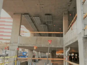 Construction build concrete wiring being installed - electrical contractors denver